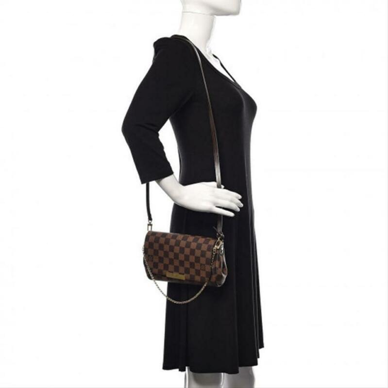 Louis Vuitton Favorite Pm Brown Damier Ébène Canvas Shoulder Bag