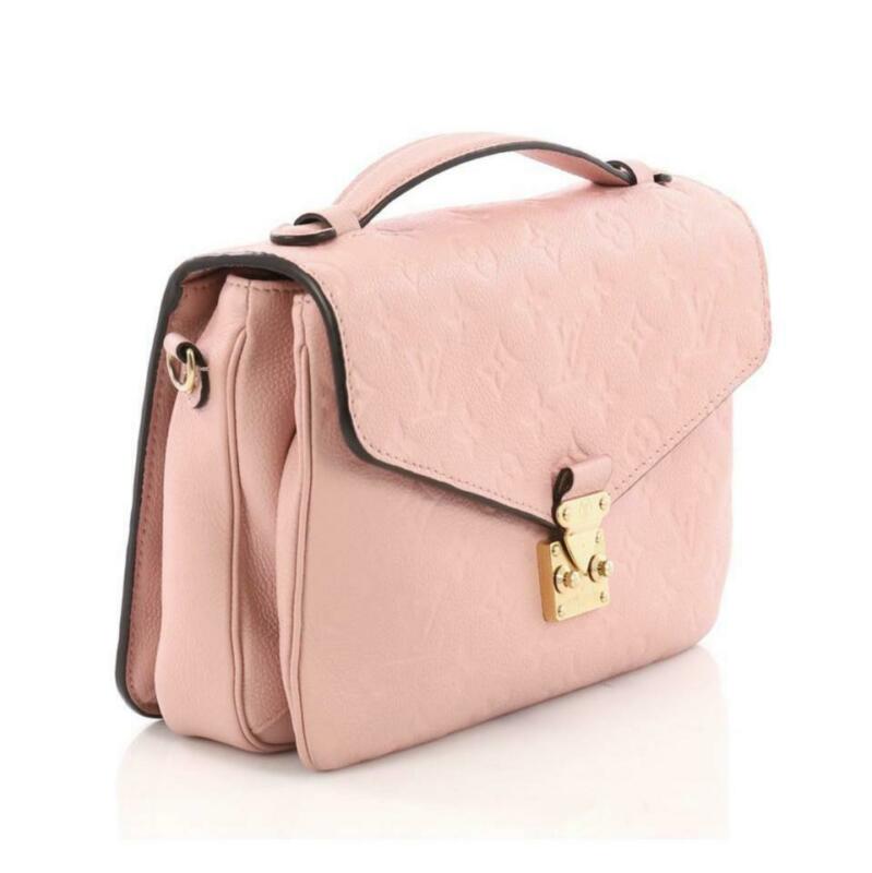 Louis Vuitton Pochette Metis Monogram Empreinte 2017 Pink Leather Cross Body Bag