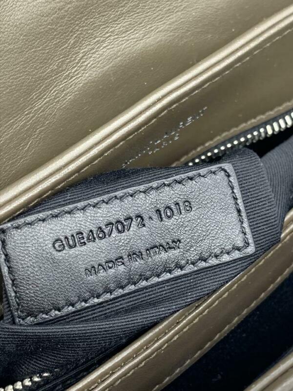 Saint Laurent Monogram Loulou Toy Faggio Monogram Brown Leather Cross Body Bag