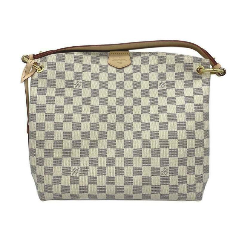 Louis Vuitton Graceful PM Damier Azur Hobo Shoulder Bag