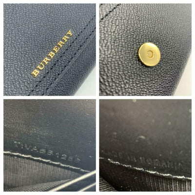 Burberry Henley Wallet-on-chain Black Leather Shoulder Bag