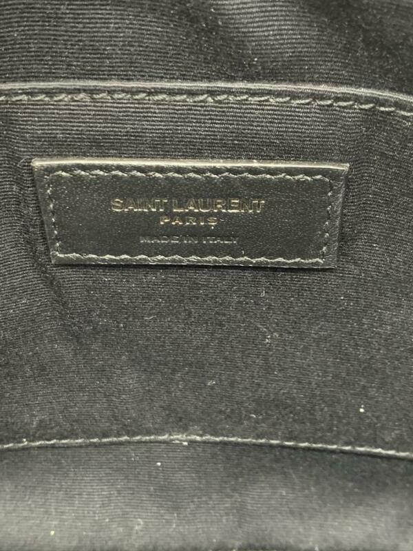 Saint Laurent Monogram Lou Camera Black Leather Cross Body Bag