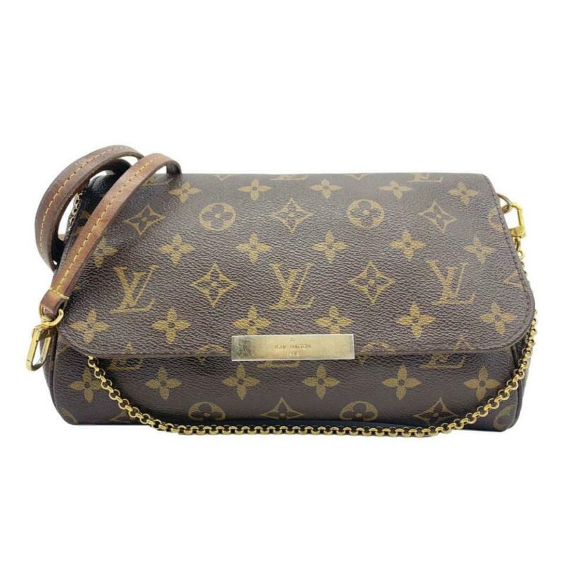 Louis Vuitton Favorite Mm Brown Monogram Canvas Shoulder Bag