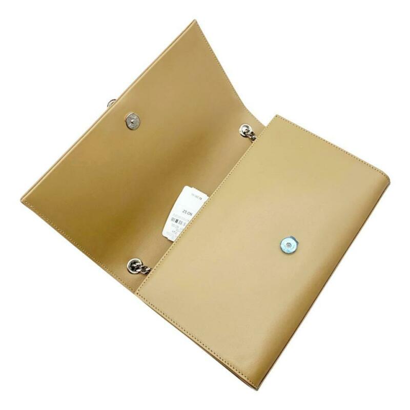 Saint Laurent Monogram Kate Medium Tassel Taupe Fonce Beige Leather Cross Body