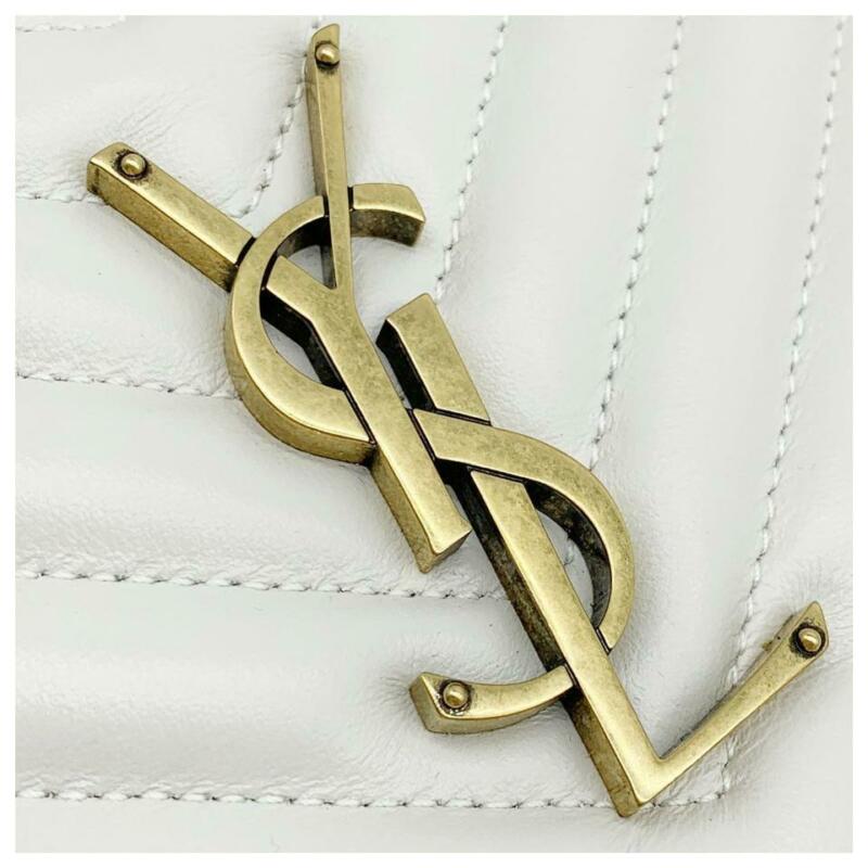 Saint Laurent Monogram Camera Lou Matelassé Crema Soft White Leather Cross Body