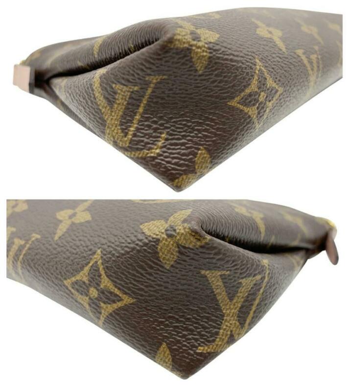 Louis Vuitton Pallas Clutch Rose Poudre Pink Monogram Canvas Shoulder Bag