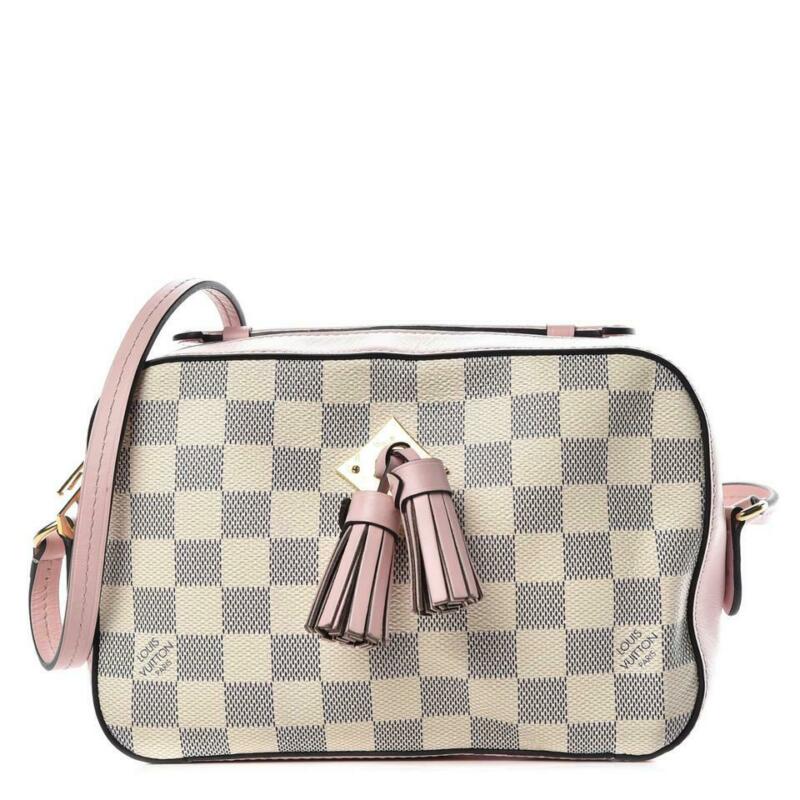 Louis Vuitton Saintonge Eau De Rose Pink Damier Azur Canvas Shoulder Bag