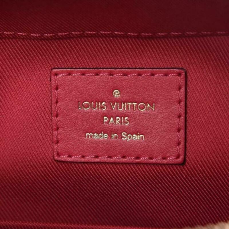 Louis Vuitton Saintonge Freesia 2018 Red Monogram Canvas and Calfskin Cross Body