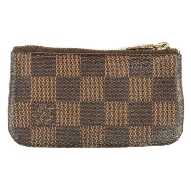 Louis Vuitton Brown Key Pouch Damier Ebene Wallet