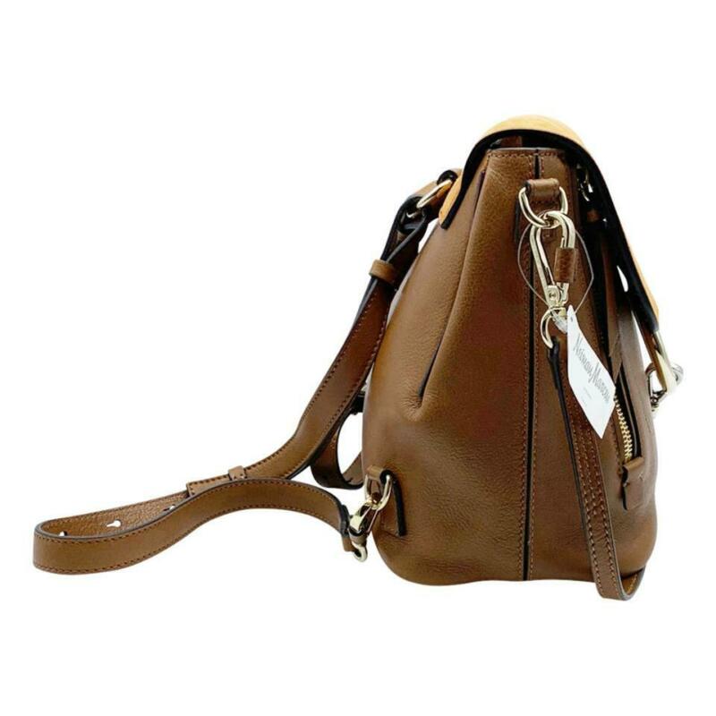 Chloé Faye Small Suede and Tobacco Brown Leather Backpack