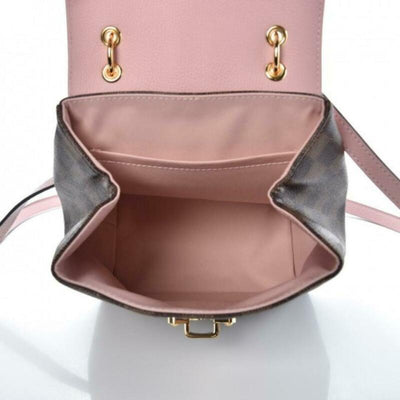 Louis Vuitton Clapton Magnolia Pink Damier Ébène Canvas Backpack