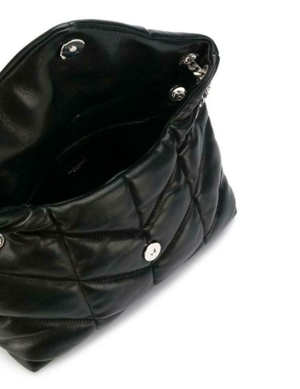 Saint Laurent Monogram Loulou Puffer Black Leather Shoulder Bag