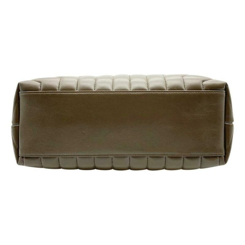 Saint Laurent Monogram Loulou Medium Faggio Brown Leather Shoulder Bag