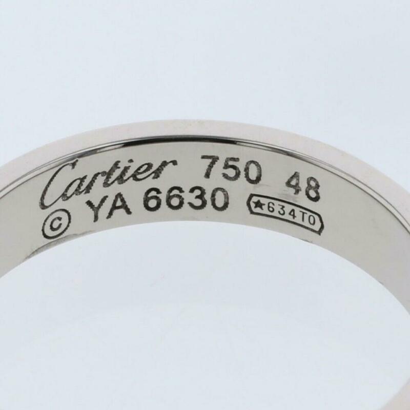 Cartier White Gold Mini Love Eu Size 48 Ring