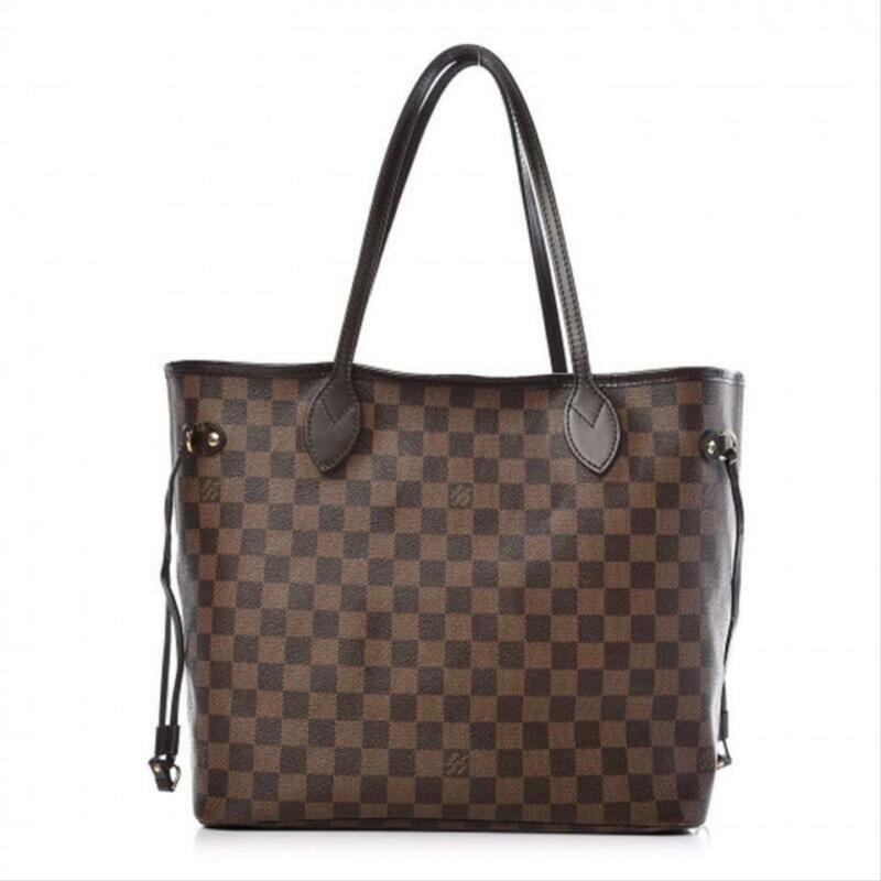 Louis Vuitton Neverfull Neo Mm Rose Ballerine Pink Brown Damier Ébène Canvas