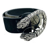Gucci Black Dionysus Printed Coated-canvas and Suede Size 80 Belt