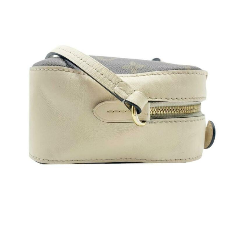 Louis Vuitton Saintonge Creme White Monogram Canvas Cross Body Bag