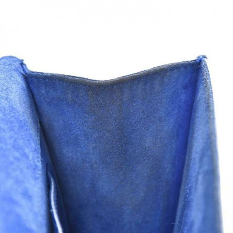 Saint Laurent Monogram Kate Chain Small Blue Leather Cross Body Bag