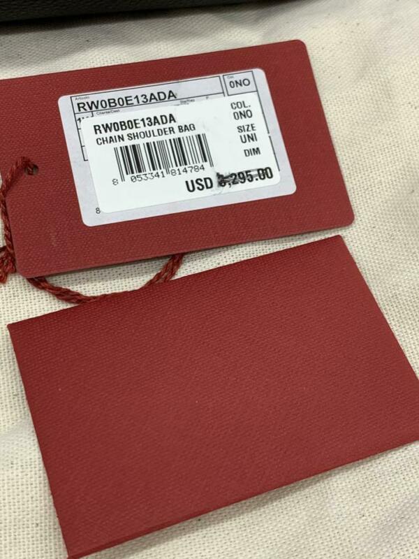 Valentino Medium Vee Ring Black Grained Leather Shoulder Bag