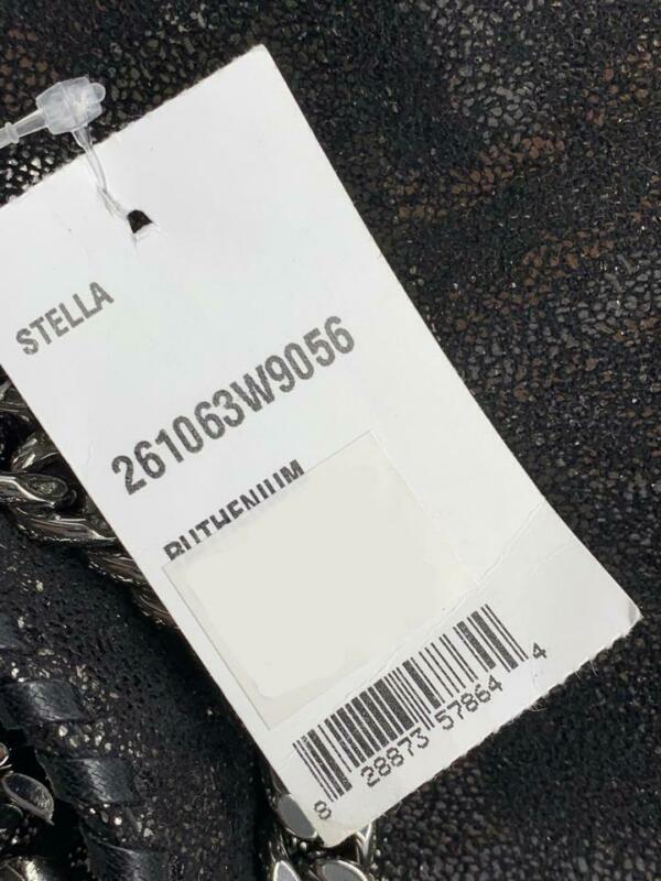 Stella McCartney Small Falabella Tote Ruthenium Black Faux Leather Shoulder Bag