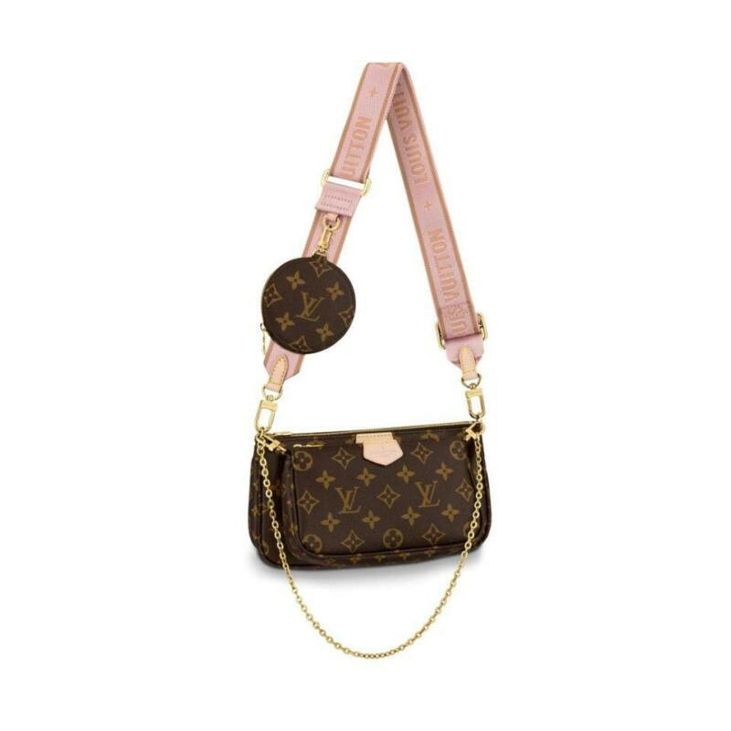 Louis Vuitton Pochette Multi-pochette Accessories Rose Clair Pink Monogram