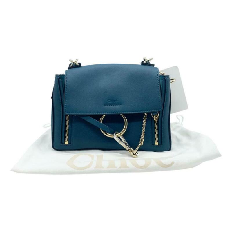 Chloé Crossbody Faye Mini Day Navy Ink Blue Leather Shoulder Bag