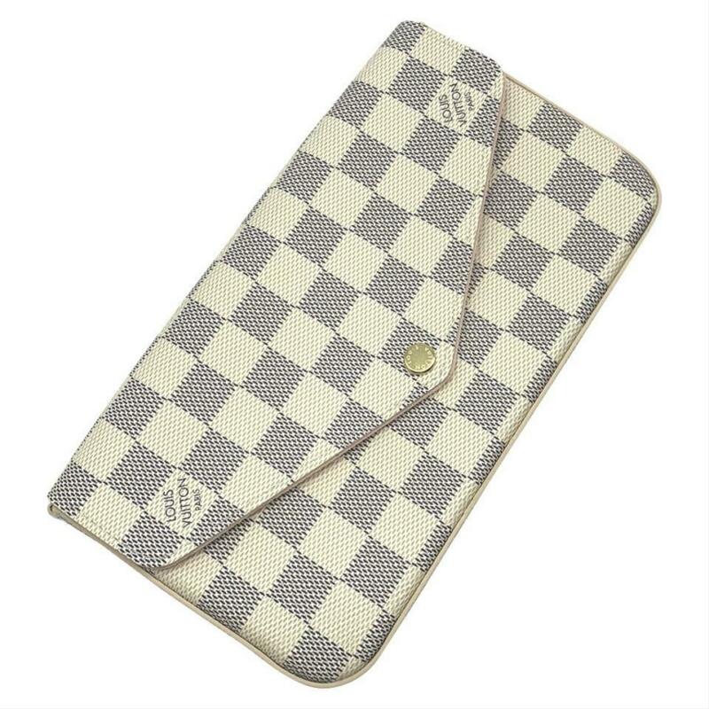 Louis Vuitton Pochette Felicie Rose Ballerine 2019 White Damier Azur Canvas