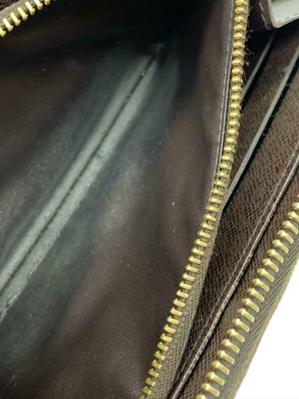 Louis Vuitton Brown Zippy Damier Ebene Wallet