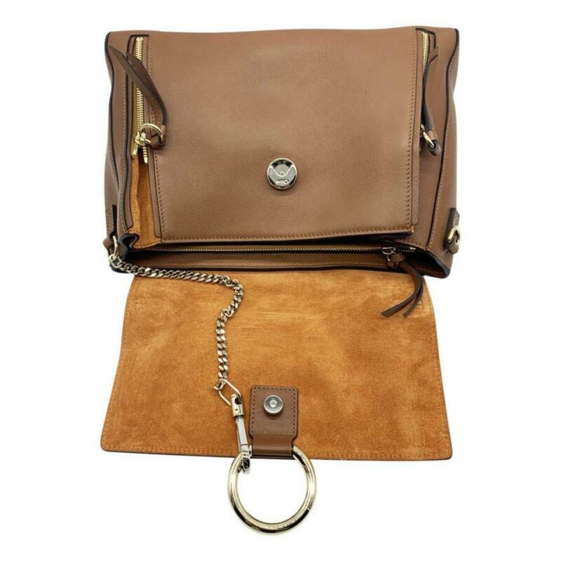 Chloé Faye Medium Brown Leather Shoulder Bag