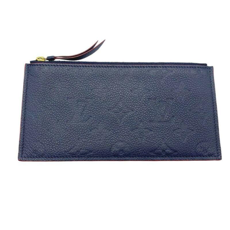 Louis Vuitton Pochette Felicie Zippered Insert and Card Holder Marine Rouge Blue
