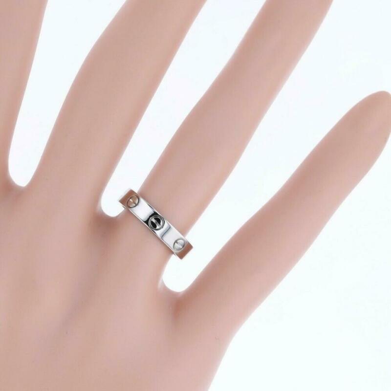 Cartier White Gold Mini Love Eu Size 48 Ring
