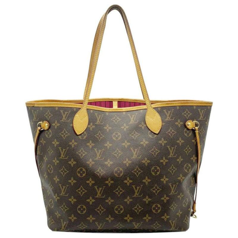Louis Vuitton Neverfull Mm Pivoine Brown Monogram Canvas Tote