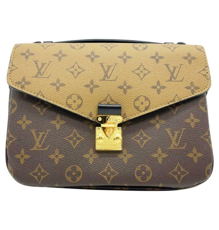 Louis Vuitton Pochette Metis Brown Monogram Reverse Canvas Shoulder Bag