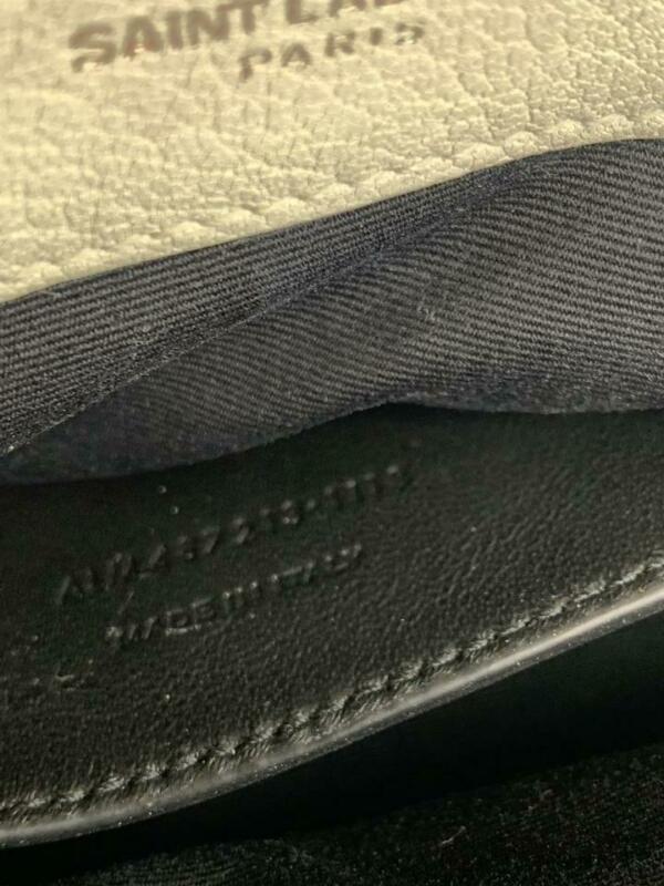 Saint Laurent Women's Medium Monogramme College White Leather Shoulder Bag