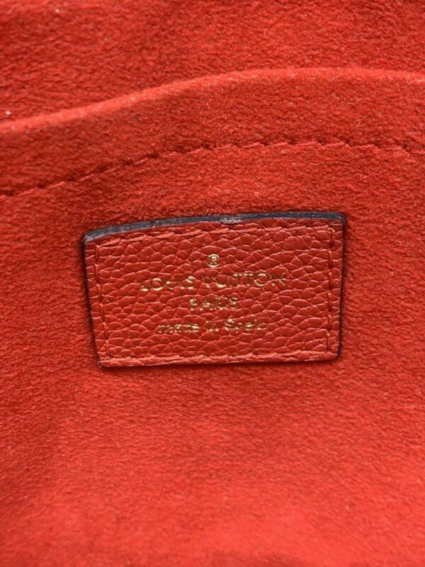orange monogram canvas leather