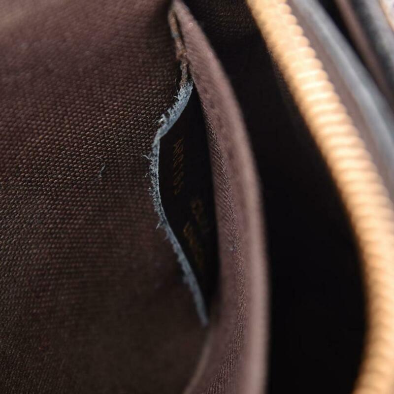 Louis Vuitton Clutch Crossbody Pallas Black Monogram Canvas Shoulder Bag