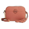 Tory Burch Camera Mcgraw Brown Leather Shoulder Bag