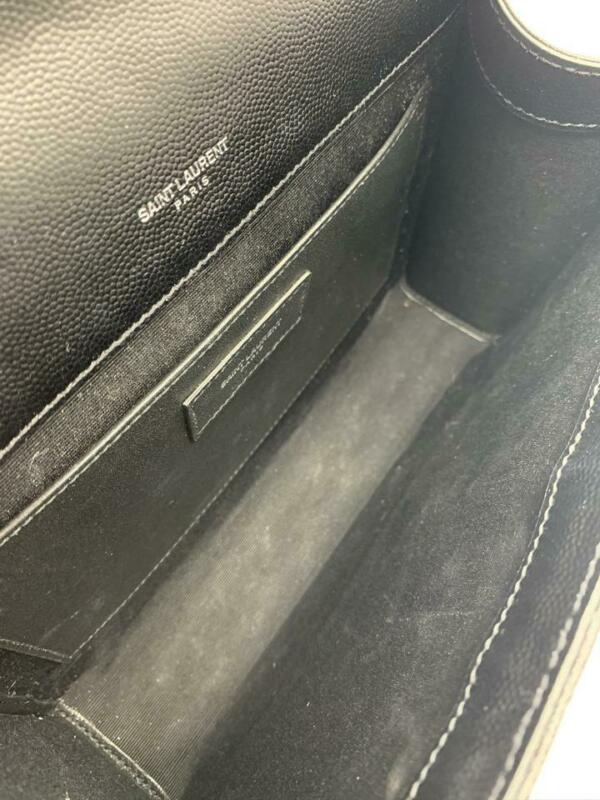 Saint Laurent Monogram Envelope Shoulder Medium Tri-quilted Matelasse Grain De