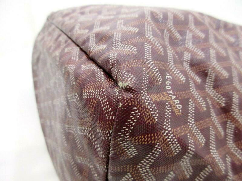 Goyard Saint Louis Pm Bordeaux Special Edition Red Coated Canvas Tote