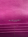 Saint Laurent Chain Wallet Small Purple Leather Cross Body Bag