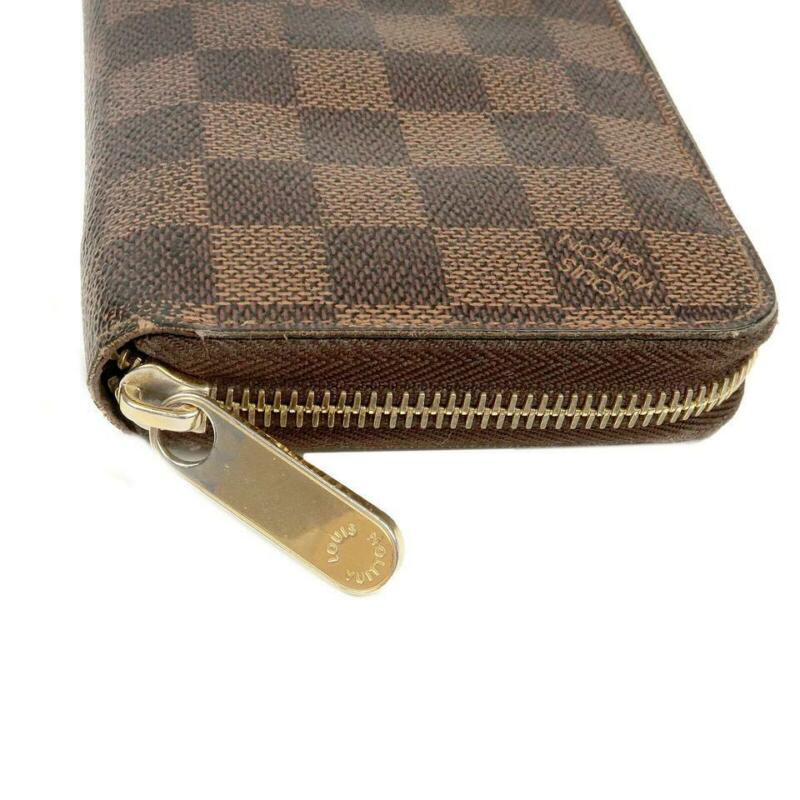 Louis Vuitton Brown Zippy Damier Ebene Wallet