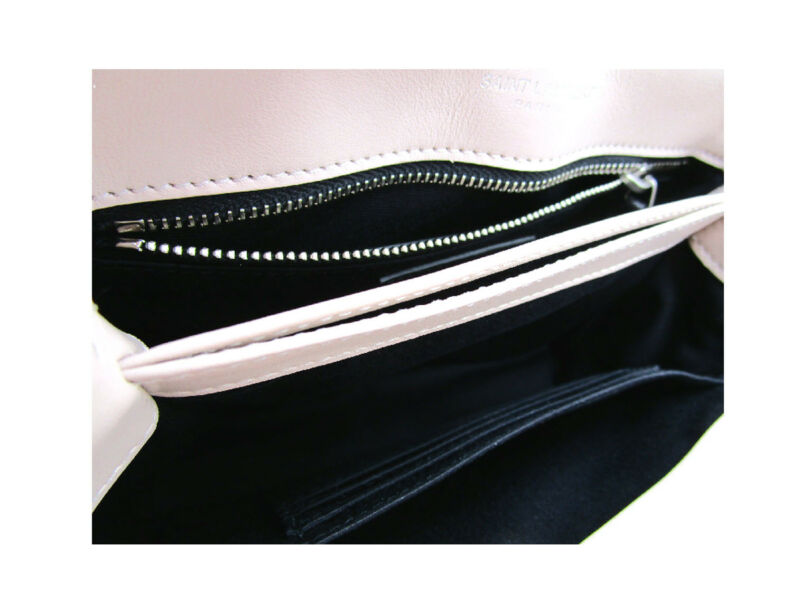 Saint Laurent Monogram Loulou Toy Light Pink Leather Cross Body Bag