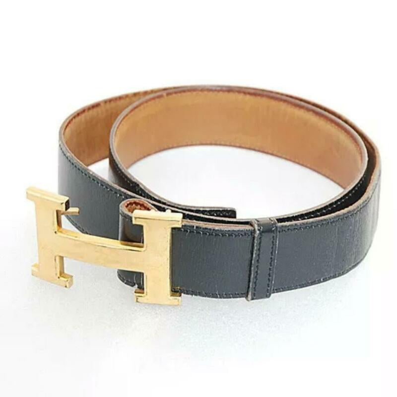 Hermès Black Constance 80 Cm Belt