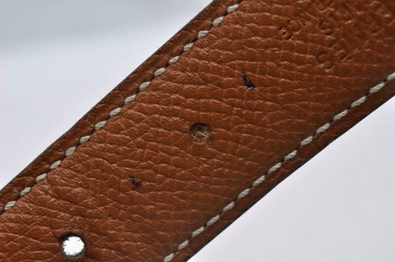 Hermès Black Constance Reversible Leather 70 Belt