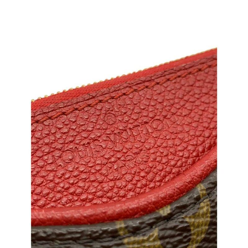 Louis Vuitton Pallas Clutch Monogram Red Canvas Cross Body Bag