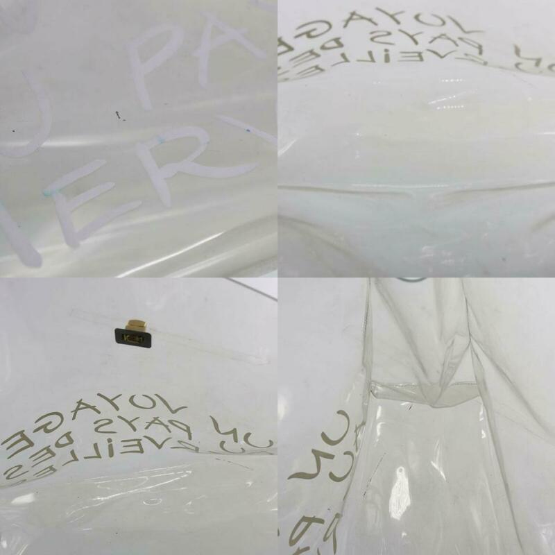 Hermès Kelly L Souvenir De L'exposition Transparent White Vinyl Tote