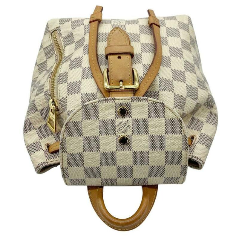 Louis Vuitton Sperone Bb White Damier Azur Canvas Backpack