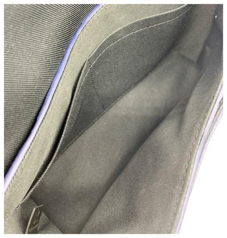 Louis Vuitton Blanche Noir Black Monogram Empreinte Leather Shoulder Bag