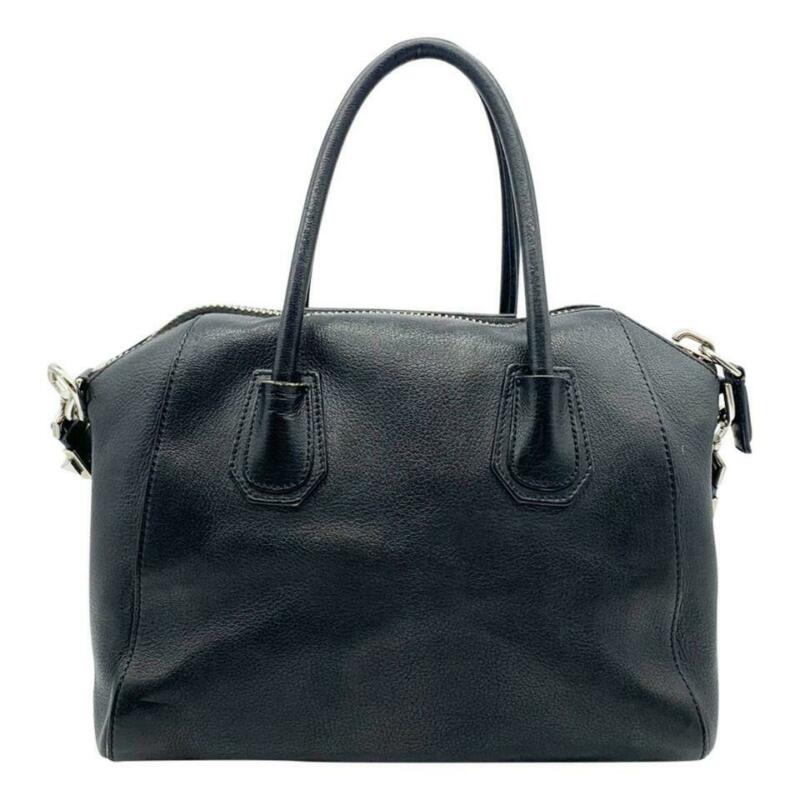 Givenchy Sugar Goatskin Small Antigona Black Leather Shoulder Bag