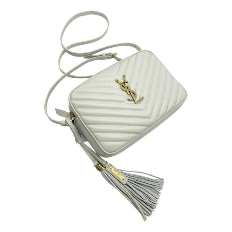 Saint Laurent Monogram Camera Lou Matelassé Crema Soft White Leather Cross Body
